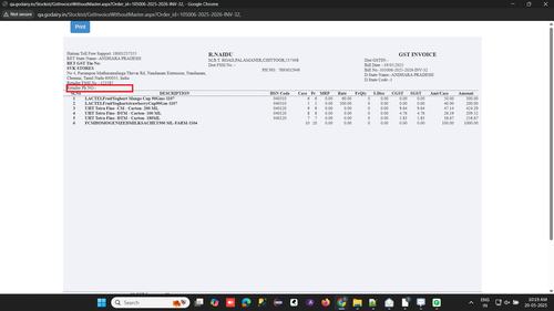 R1 R5. Order Bill Print Print Retailer Mobile number is not getting added in the Preview and Print e.png