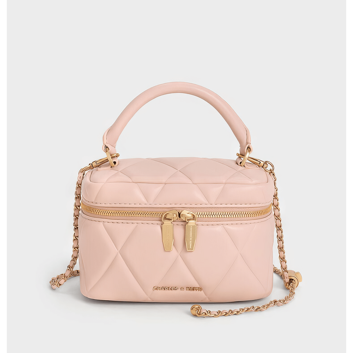 Túi cầm tay Arwen Quilted Top Handle - Hồng