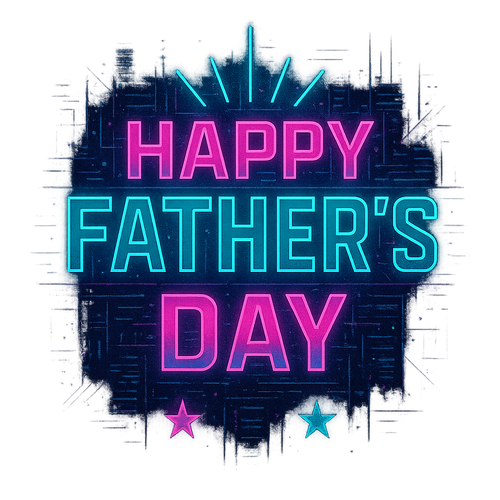happy father's day neon.png