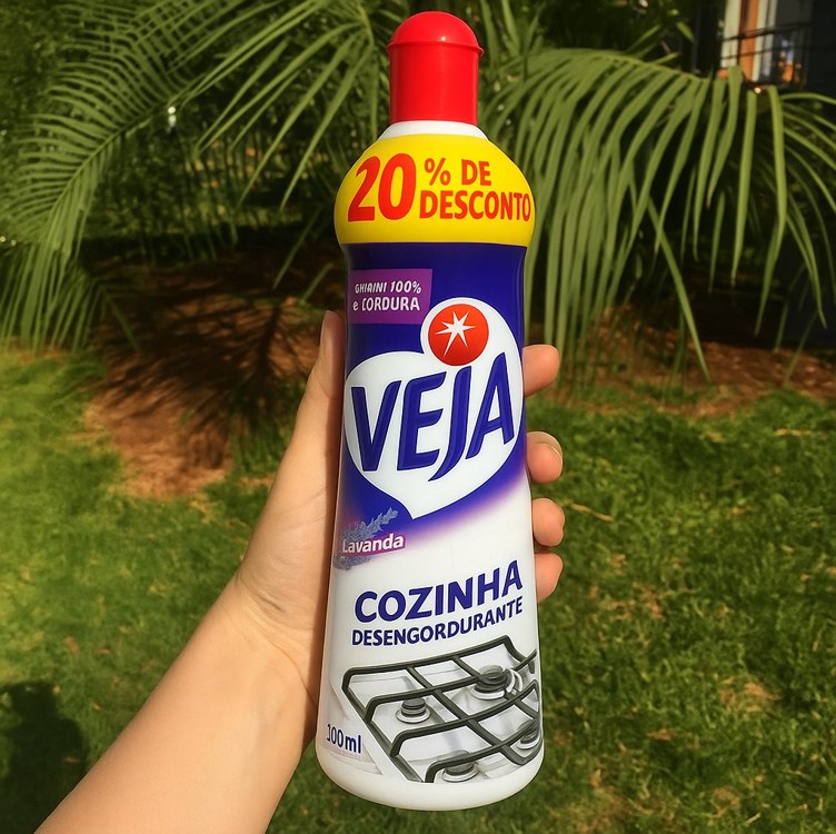 Veja Limpador Desengordurante Cozinha Lavanda 500Ml Azul