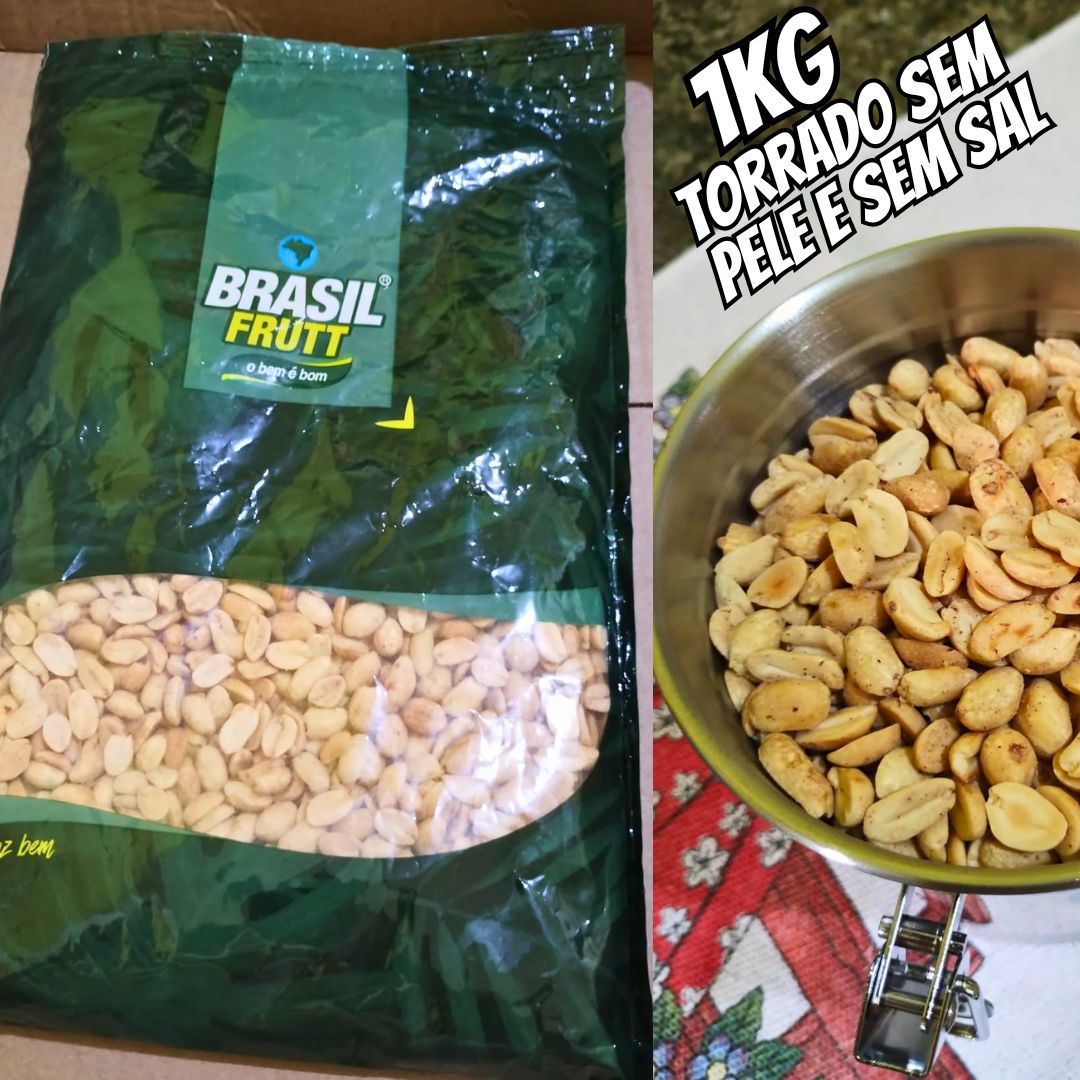 Brasil Frutt Amendoim sem Pele Torrado sem Sal 1.010kg