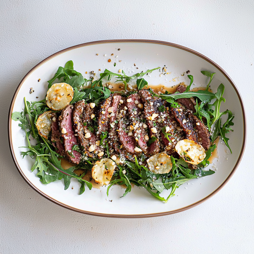 Tagliata med rucola og parmesan 1.2