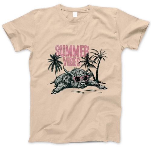 Photograph of four blank t-shirts greys beige and army green. Clipping path included. Ready for your.jpg