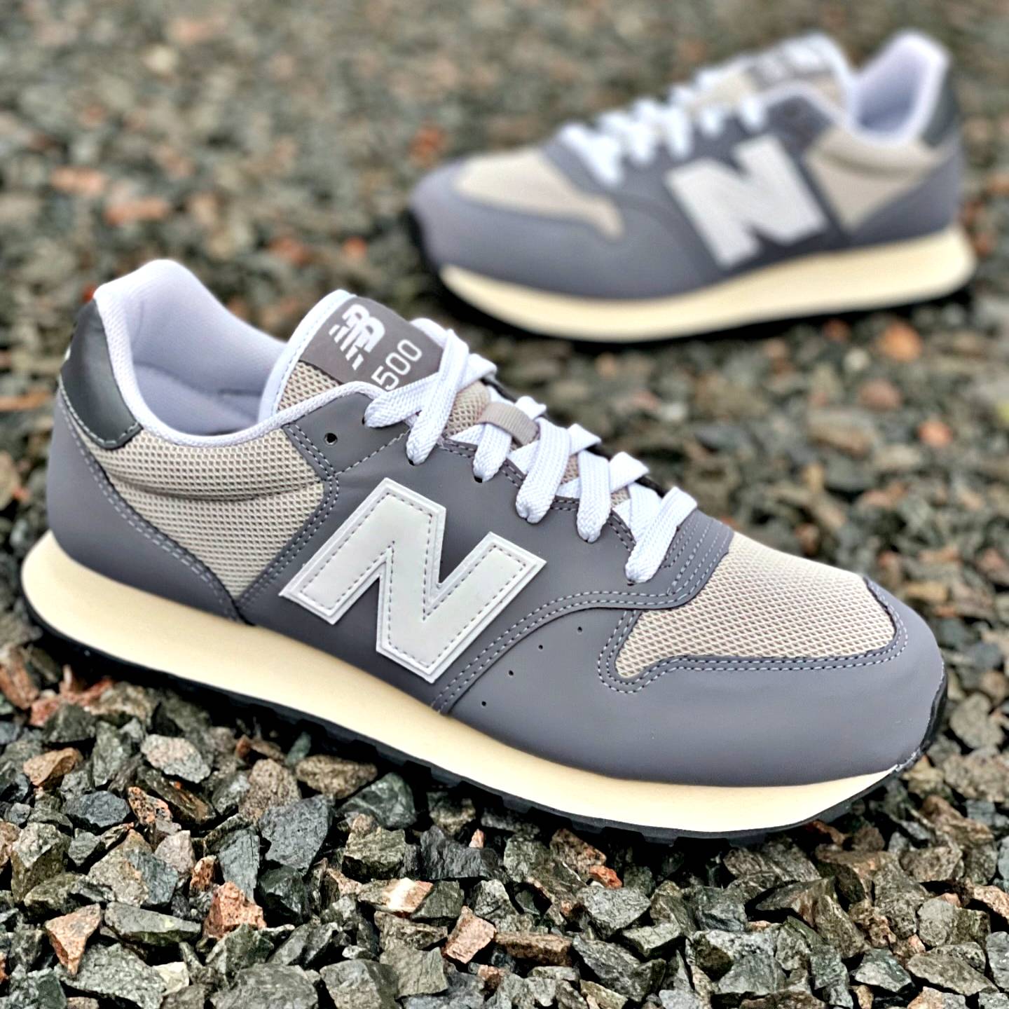 Tênis New Balance 500 V’2 Masculino – Grafite+Branco