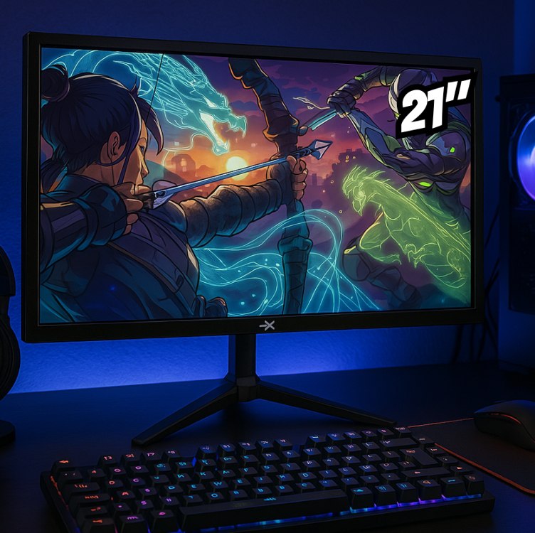 Monitor Gamer BRX MBRX21BK 21″ Gamer LED Preto 110V/220V