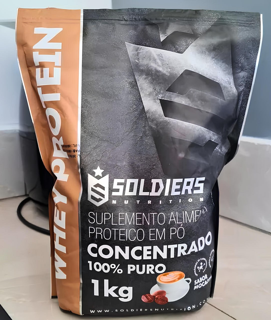 Whey Protein Concentrado 1Kg Sabor Mocaccino Soldiers Nutrition