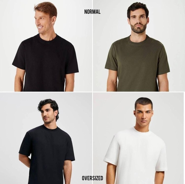 Kit Com 2 Camisetas Masculinas Básicas Relaxed Hering