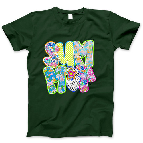 Photograph of four blank t-shirts greys beige and army green. Clipping path included. Ready for your.jpg