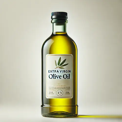 DALL·E 2025 05 09 07.51.30 A high resolution product image of a bottle of olive oil on a clean white.webp