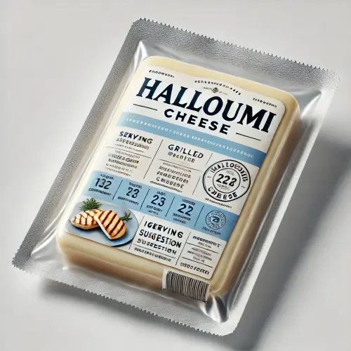 DALL·E 2025 05 09 08.16.00 A realistic product image of Halloumi cheese in packaging, as seen in a g.webp