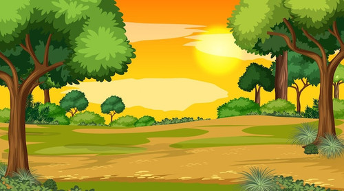 blank landscape scene nature park sunset time 1308 61312.jpg