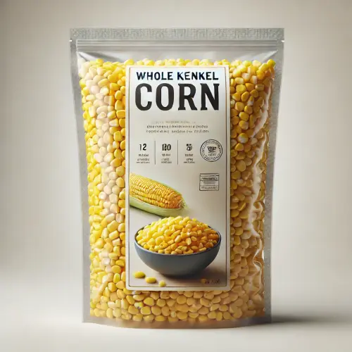 DALL·E 2025 05 09 09.08.43 A realistic product image of whole kernel corn in packaging, as seen in a.webp