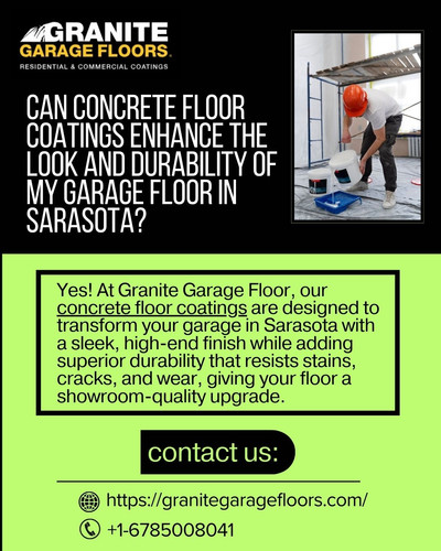 Can concrete floor coatings enhance the look and durability of my garage floor in Sarasota.jpg