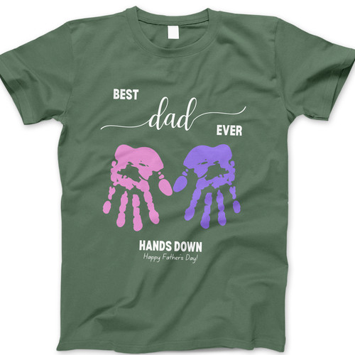 Photograph of four blank t-shirts greys beige and army green. Clipping path included. Ready for your.jpg