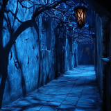 sang128 A gloomy disney amusement park alley with dim blue li 64520142 718e 47f1 b900 cee0f3c6a20f 1