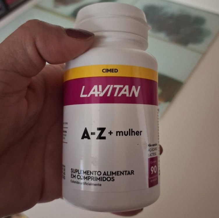 Multivitamínico Lavitan AZ Para Mulher Com 90 Comprimidos