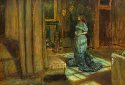Madeleine undressing – Eve of St Agnes, John Everett Millais.jpg