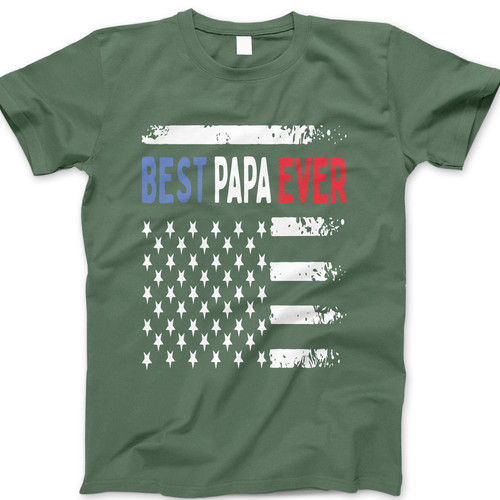 Photograph of four blank t-shirts greys beige and army green. Clipping path included. Ready for your.jpg