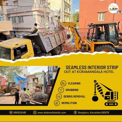 Interior strip-out completed at a hotel in Koramangala..png
