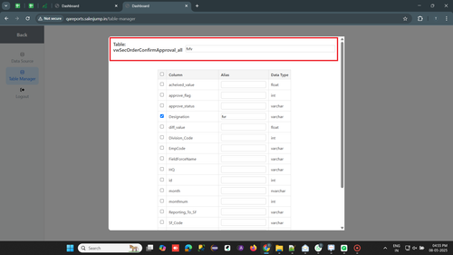 R1 R6,R8 . Table Manager Add Table There is no Field name for the Alias data.png