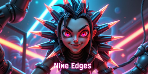 Subject A quirky edgy character with nine sharp edges each representing different aspects of their p.jpg