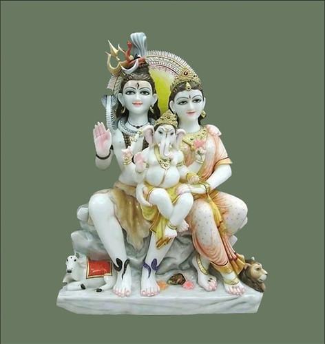 Buy Divine Shiv Parivar Marble Murti | Salvik.jpg