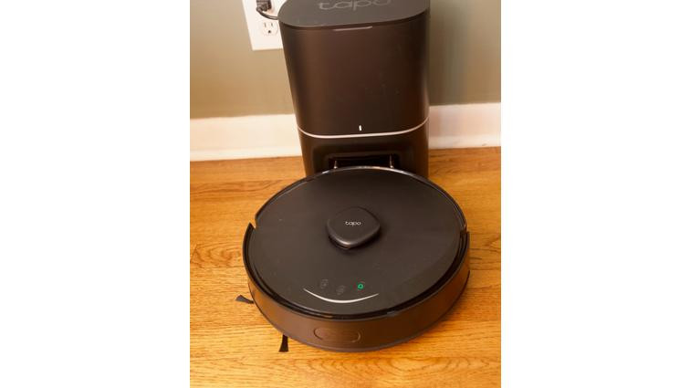 None The Tapo RV30 Max Plus includes a compact auto-empty charging dock.