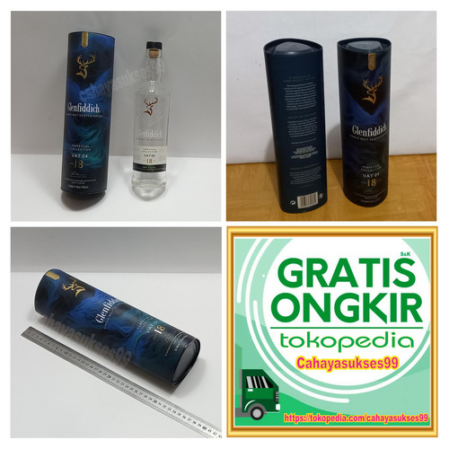 Botol Bekas Koleksi Pajangan Barang Antik Hiasan Kolektor GL18 VAT04 Dus Biru 04a