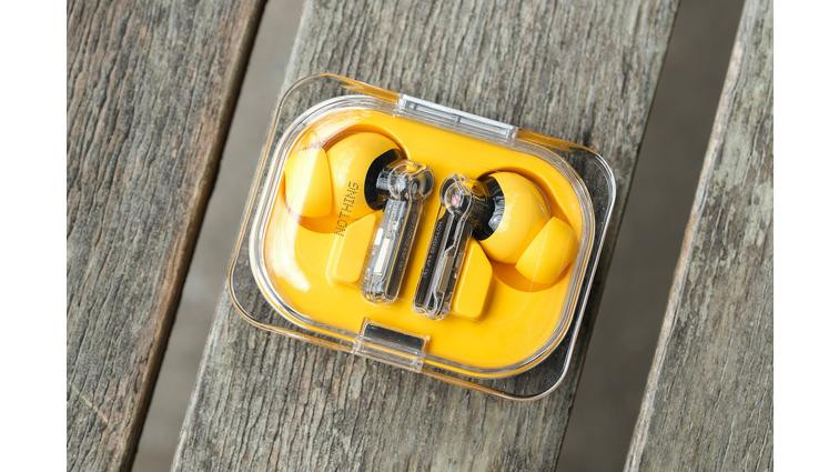 None A photo of new earbuds from Nothing.