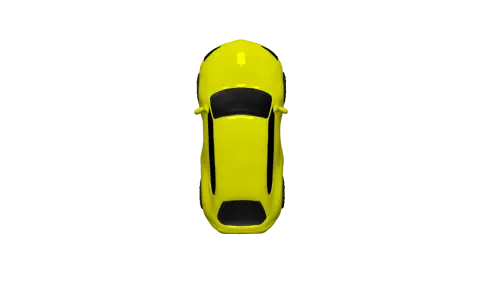 car cartoon porsche 3d render free png.webp