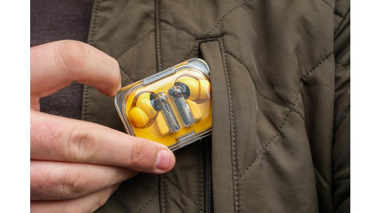 None A photo of new earbuds from Nothing.