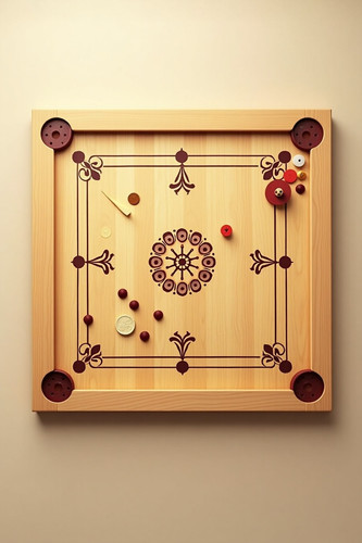 Flux Dev Create a highly detailed and realistic carrom board g 1.jpg