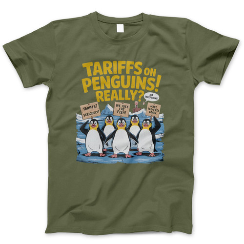 Photograph of four blank t-shirts greys beige and army green. Clipping path included. Ready for your.jpg