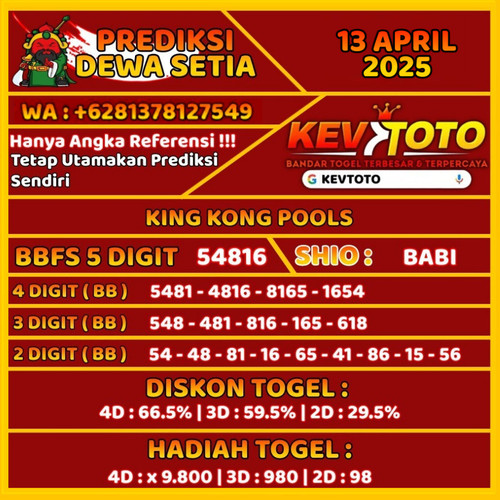 Prediksi Togel Toto 4D Kingkong Minggu 13 April 2025.jpg