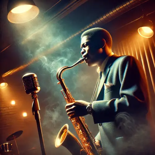 DALL·E 2025 03 28 11.05.22 A realistic digital painting of a jazz musician resembling John Coltrane,.webp