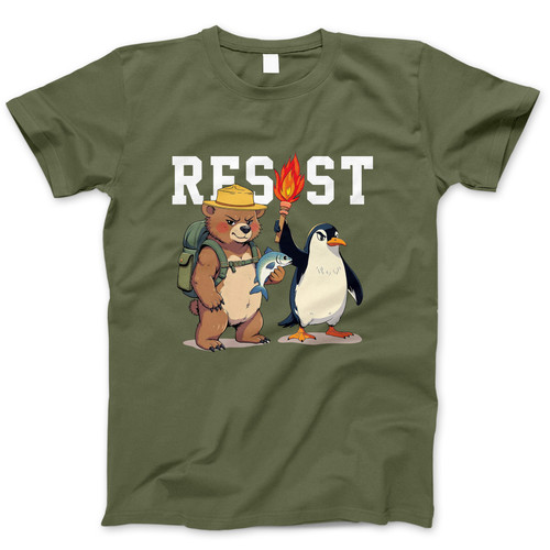 Photograph of four blank t-shirts greys beige and army green. Clipping path included. Ready for your.jpg