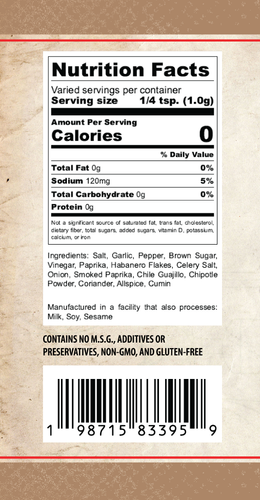 Dad's Seasonings Spicy SPG Nutrition.png