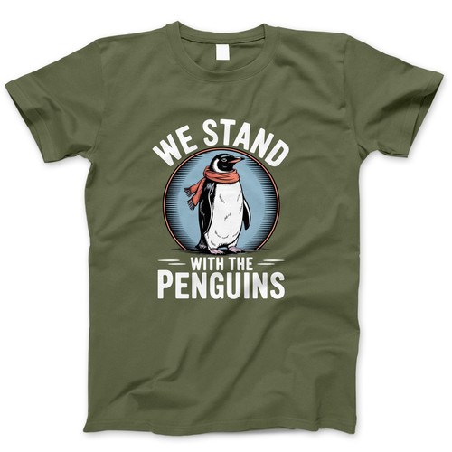 Photograph of four blank t-shirts greys beige and army green. Clipping path included. Ready for your.jpg