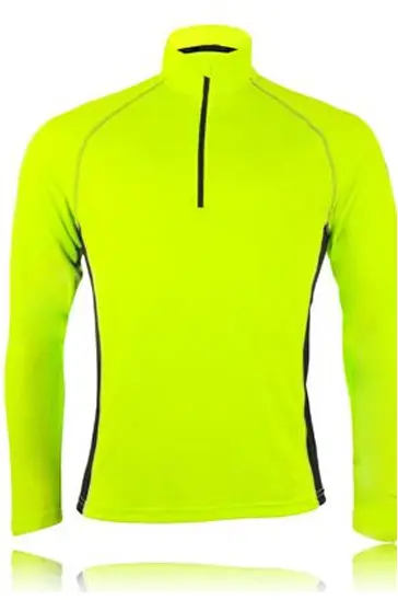 Funky Neon Green Men’s High Neck Running Jacket.webp