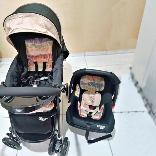 Cosco Kids, Travel System Reverse, Bege Onda.jpg