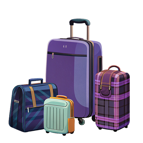 a minimalist illustration of a travel luggage coll.png