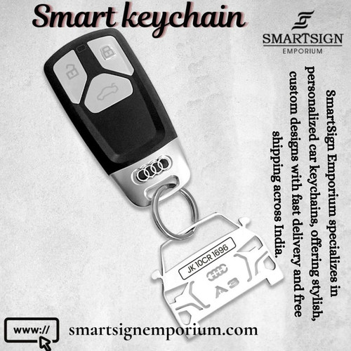 SmartSign Emporium specializes in personalized car keychains, offering stylish, custom designs with .jpg