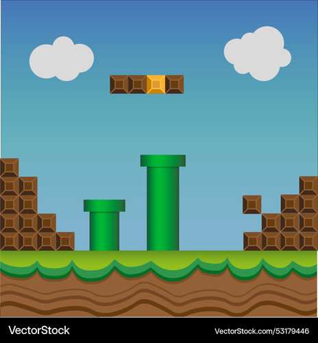 art of super mario bros classic video game eps 10 vector 53179446.jpg