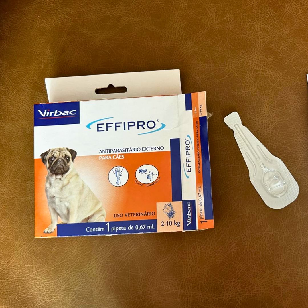 Virbac Effipro Antipulgas e Carrapatos para Cães de 2 Kg – 10 Kg C/ 1 Pipeta