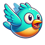 DALL E 2025 03 18 14.58.24 A side angle view of a cartoon style bird flying in a Flappy Bird style g.png