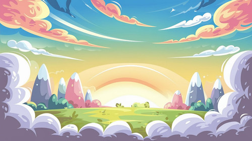 a vibrant and colorful cartoon style sky KQSN9DDPTTC2RUs4S5qMoQ CR1UI7KbQyqbbPPlmbHE A.jpg