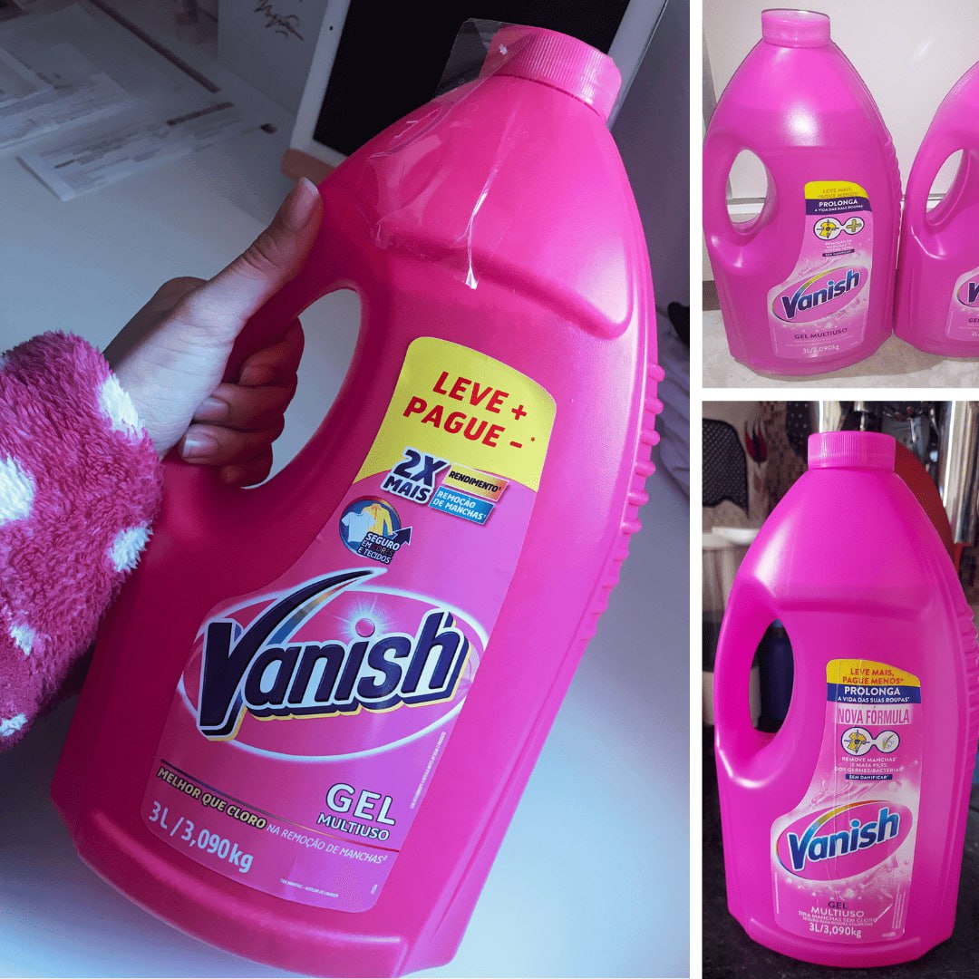 Vanish Tira Manchas Líquido Multiuso 3L Para Roupas Coloridas