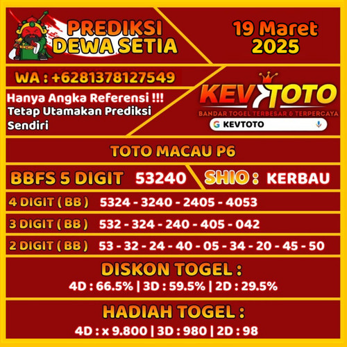 Prediksi Togel 4D Toto Macau P6 Rabu 19 Maret 2025.jpg