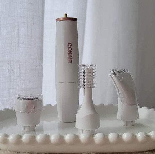 CONAIR Depilador Feminino Aparador Facial e Corporal All In One 5 Acessórios, Sem Fio, Pilha.jpg