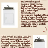 High Quality Laundry Tub from Domenic Bathroom Ware